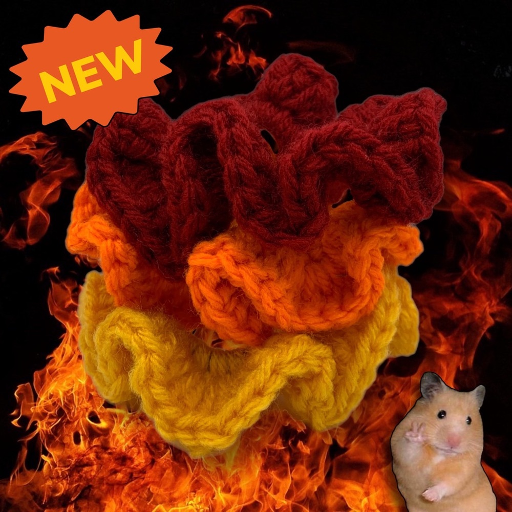 Customizable crochet scrunchie 3 PACK (mini)